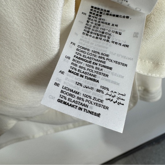 🤍 Sandro Parks Sheer Cream Top - Picture 7 of 15